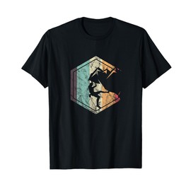 Climbing Mountaineering Climber Athletes Mountain Rock Gift T-Shirt