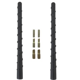 JRSHOME New 2-Pack 7 Inches Short Spiral Antenna for CVO Road King 1998-2024