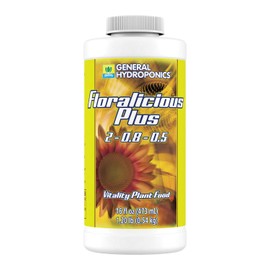 General Hydroponics Floralicious Plus, Vitality Plant Food, 2-0.8-0.5, 16.oz.