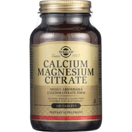 Solgar Calcium Magnesium Citrate 100 Tablets