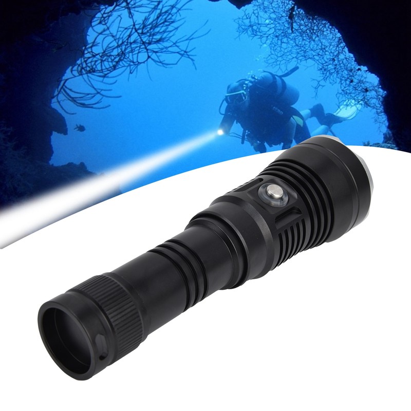 XHP70 3500lm Diving Flashlight Aluminum Alloy Professional 100m IP68 Underwater