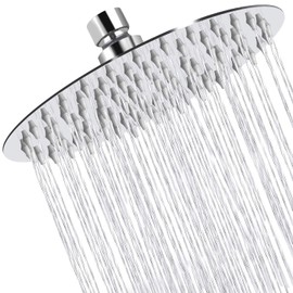 Rain Shower Head 12 inches Large Rainfall Shower Head Made of 304 Stainless Steel 144 Silicone Anti-Scale Perfect Replacement Showerhead (30CM)