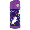 355ml FUNtainer® Vacuum Insulated Drink Bottle - Purple Unicorn