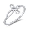 Infinity Love Knot Cross Filigree Ring New .925 Sterling Silver