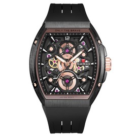 TEARTRACE Mens Watches Analog Quartz Movement 3ATM Waterproof Chronograph Sport Wrist Watch Unique Classical Fashion Watches with Silicone Strap Christmas Gift for Men Father Husband