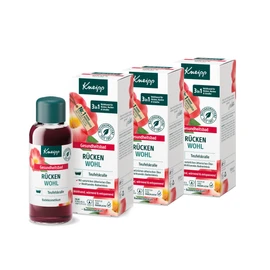 3 x Kneipp Health Bath Back Well Devil's Claw 100 ml Bath Oil Vegetable