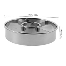 ULTECHNOVO Doughnut Cutters Reusable Round Stainless Steel Fondant Molds for Creative Baking for DIY Doughnuts Easy to Clean Kitchen Baking Supplies