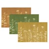 Macosa NO75183_gelb Placemat Set of 4 Bamboo Mustard Yellow 45