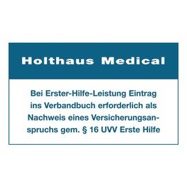Holthaus Medical Sticker Entry for Bandage Book 60 x 100 mm