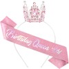 Birthday Queen Sash for Women Tiara & Crowns Headbands for