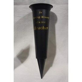 in loving memory BROTHER grave flower vase funeral