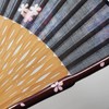 Fashionable kimono Iroha Flower Light Fan, Fan Bag Set, Navy