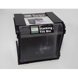 STOREHOUSE Tilt Bin Plastic Storage System Bin Black Drawer Holder (USA SELLER) SALE !!!!!!