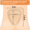 Carbou Wound Dressing Sacrum Silicone Foam Dressing, 6''x7''(15cm x18cm) Bordered