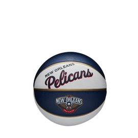 Wilson New Orleans Pelicans Team Retro Outdoor Rubber Basketball Mini Basketball