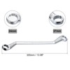 sourcing map Offset Double Box End Wrench 24mm x 27mm