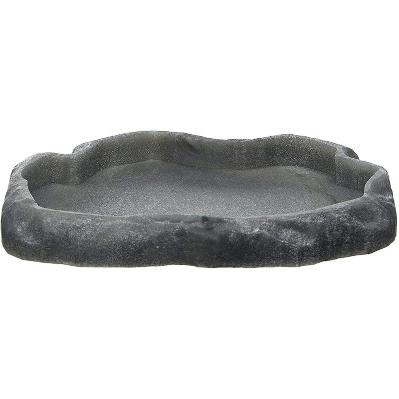 Zoo Med Reptile Rock Food Dish, Medium, 7.25"l x 6"w