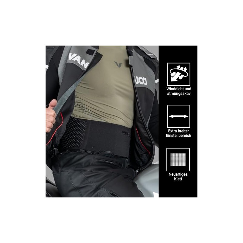 Vanucci Outlast Kidney Belt Motorcycle Men & Women, Warming, Breathable,