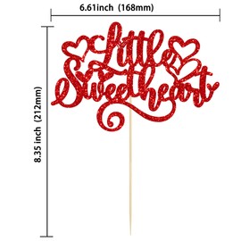 Ephlyn - 1 decoración para tartas con purpurina, dulce amor, boda, despedida de soltera, día de San Valentín, tema para el día de San Valentín, baby shower, niños, fiesta de cumpleaños, decoración de