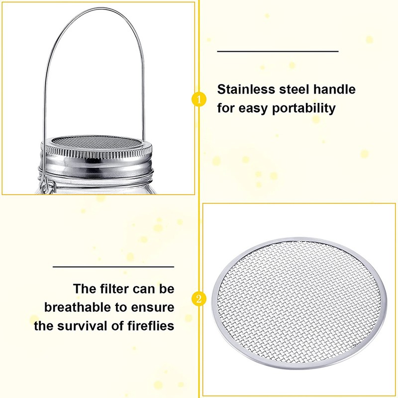 Insect Catcher Kit Bug Collecting Jar with Handle Net Indoor