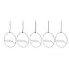 5pcs Hanging Planter Holder Rust Proof Decorative Metal Hanging Flower