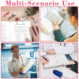 15PCS Cute Bookmark Cartoon Nurse Theme Paperclip Bookmark, Fancy Paperr Clipss for Teachers, Office Supplies, School Stationery (Assorted Colors)