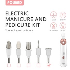 POLAMD Manicure Replacement Sapphire Wheel Nail Cutter Attachments Bits for Manicure Pedicure Set Sapphire