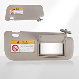 Magimaker Passenger Side Sun Visor Fit for Toyota Corolla 2014 2015 2016 2017 Replace 74310-02G40-B0 Front Right | Sun Protection Shade | Makeup Mirror | Gray