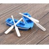 ROSENICE Mini Fishing Boat Miniature Moss Micro Landscape Boat Ornaments,2