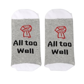 TOBGBE 2 Pairs Music Lover Socks Song Lyrics Gifts Album Name Gifts Song Inspired Socks Singer Ablum Socks (Remember It socks)