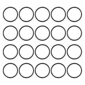 sourcing map Nitrile Rubber O Ring 1.3" OD 1.1" ID 0.1" Width NBR Sealing Gasket Washer Seal O-Ring for Faucet Plumbing Air Gas Repair, Black, Pack of 20