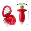 Strawberry Slicer, Strawberry Huller, Strawberry Pedicle Remover, Stainless Steel, for