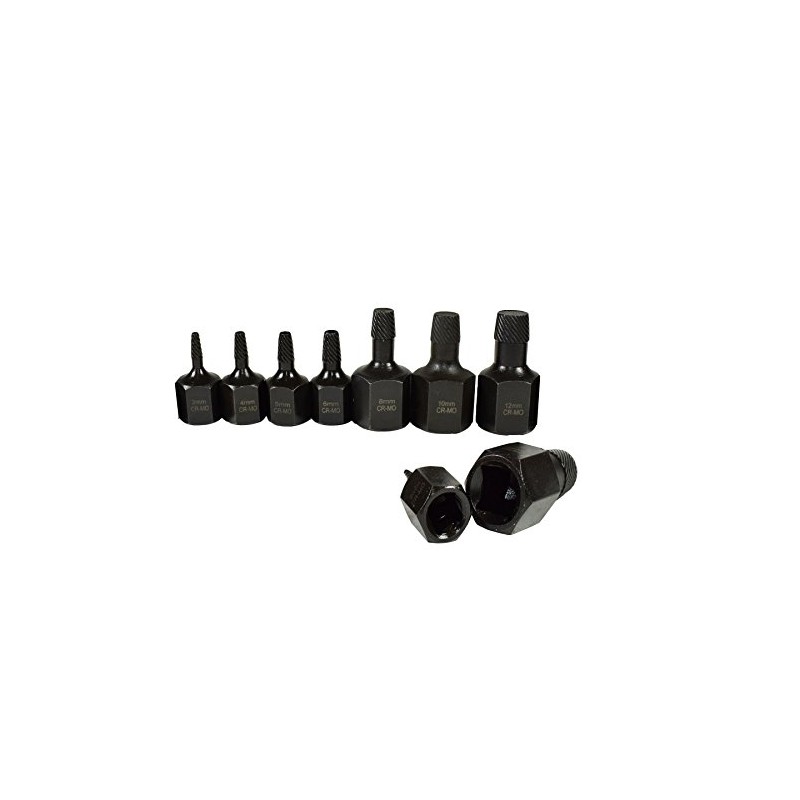 3/8" 1/2" Drive Screw Stud Spiral Extractor Remover Removal Set