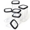 ionEgg Plastic Food Storage Containers with Lids Includes Labels, Stackable