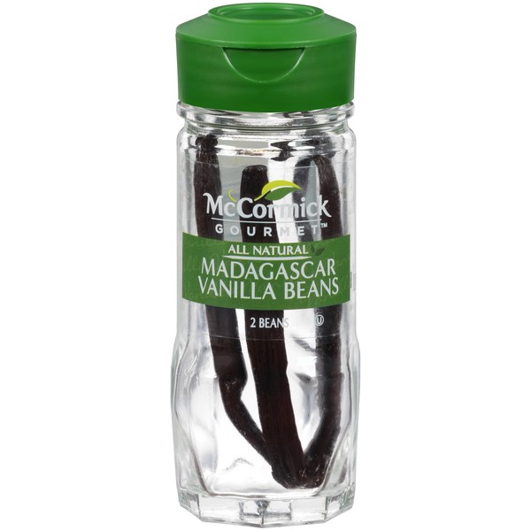 McCormick Gourmet All Natural Madagascar Vanilla Beans, 2 ct