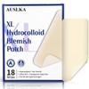 AUSLKA AUSLKA Large Blemish Patches XL -18 Strips, Hydrocolloid Spot Dots - Blemishes Patch, Zit Stickers, For Face Zit Patch