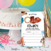 UDNADKEX Baby Shower Invitations for Cowboy with Envelopes, Western Invites