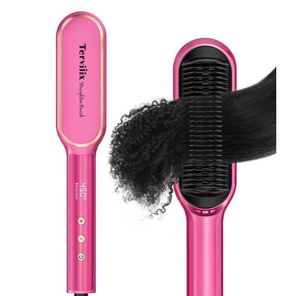 Terviiix Terviiix Frizz Buster Ionic Hair Straightener Brush with MCH
