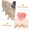 OHPHCALL 2pcs Heart Claw Clips for Women Durable Hair Jaw