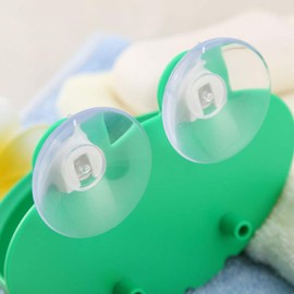 ZIRAN Frog Shaped Soap Dish Holder with Suction Cups Kitchen Bathroom Soap Box Case Soap Holder