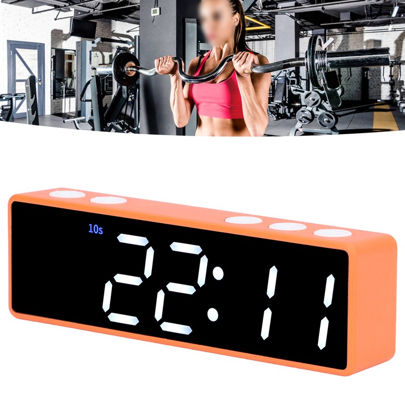 Training Timer LED Digital Timer Multifunctional Electronic Desktop Clock for