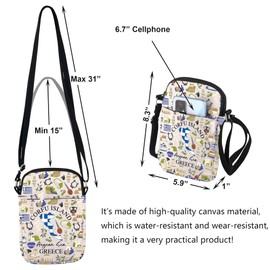 Corfu Island Shoulder Bag Corfu Travel Greece Travel Crossbody Bag Greece City Gift Greek Summer Holidays Souvenir (CORFU ISLAND)