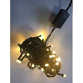 LED Mini-Lichterkette 35er warmweiß / grün ein Strang innen 09267
