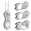 Skylety 4 Pieces Golf Divot Repair Tool with Magnetic Button