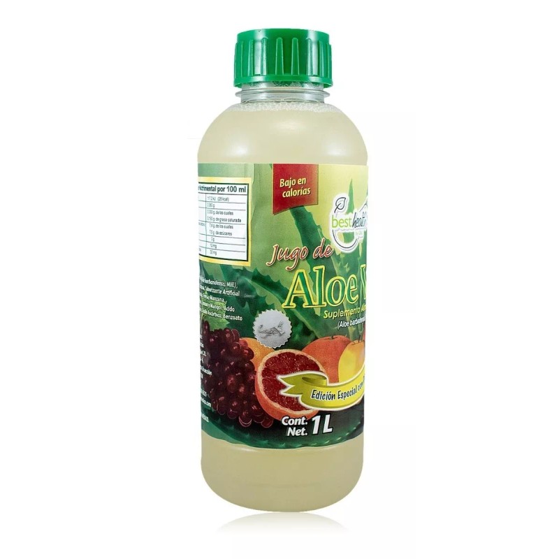 Best Health Jugo De Aloe Vera 1l Con Sábila 4pzas.