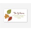 40ct - Autumn Address Labels, Fall Address Labels, Leaf Return