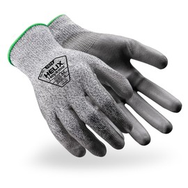 HexArmor Safety Gloves | Flexible Polyurethane Palm Coating | A4-Level Cut-resistant Work Gloves | 12 Pairs | Superior Grip and Abrasion | Seamless Knit | Helix 1074 | Medium