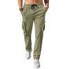 Comdecevis Men's Casual Cargo Pants Workout Joggers Stretch Sweatpants Hiking