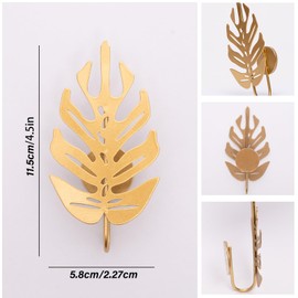 5Pcs Plant Hooks for Vines - Indoor Climbing Plants SupporWall Hooks - Cute leaf shape - Climber Plant Clips for Money Vines - Aesthetic Indoor Jungle Décor - Easy Installation Sturdy and Practical