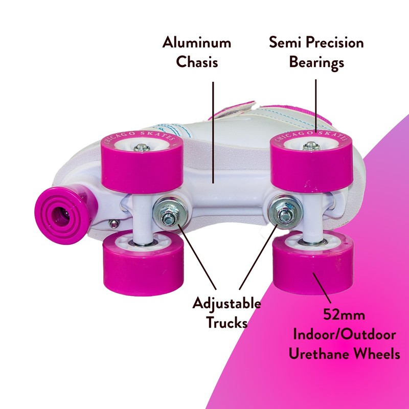 Chicago Skates Sidewalk Roller Skates – Durable, Top Performance Indoor/Outdoor